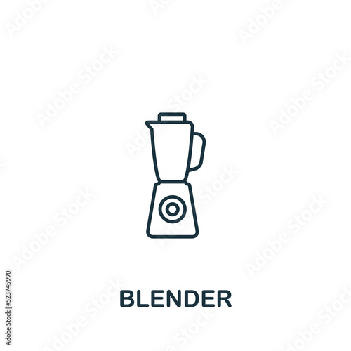 Blender icon. Line simple icon for templates, web design and infographics