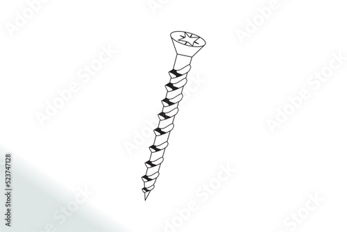 Screw nut set drawing, Nuts, Bolts Screws Collection, Isometric View, Technical Illustration, Cotter Pin, Machine Screws, Angle, 3D, Hex Head, Phillips, Flathead, Exploded Diagram, Engineerin, Vector