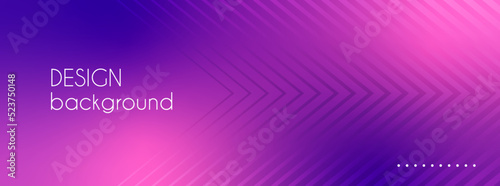 Abstract blurred gradient long banner. Minimal vector background with arrows. Facebook cover, social media header, banner