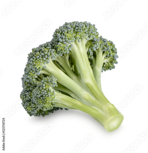 Fresh broccoli isolated on transparent background