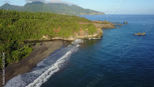 Coastline and bays near Calibishie, Dominica, Caribbean