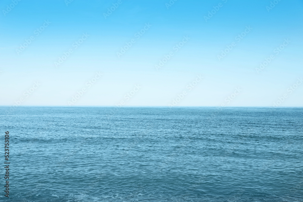 Beautiful view of sea on sunny day