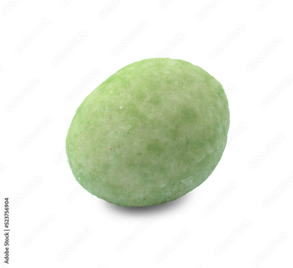 Tasty wasabi coated peanut isolated on white Tasty wasabi coated peanut isolated on white