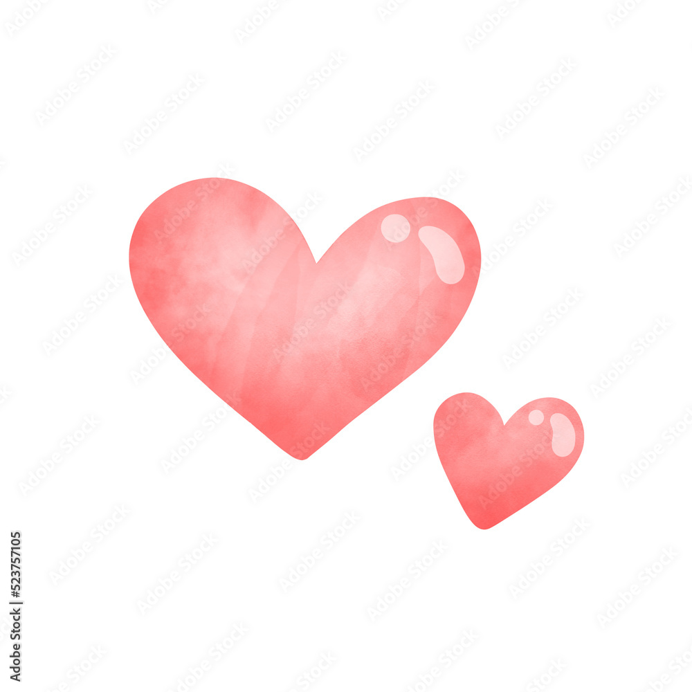 Pink heart shaped 