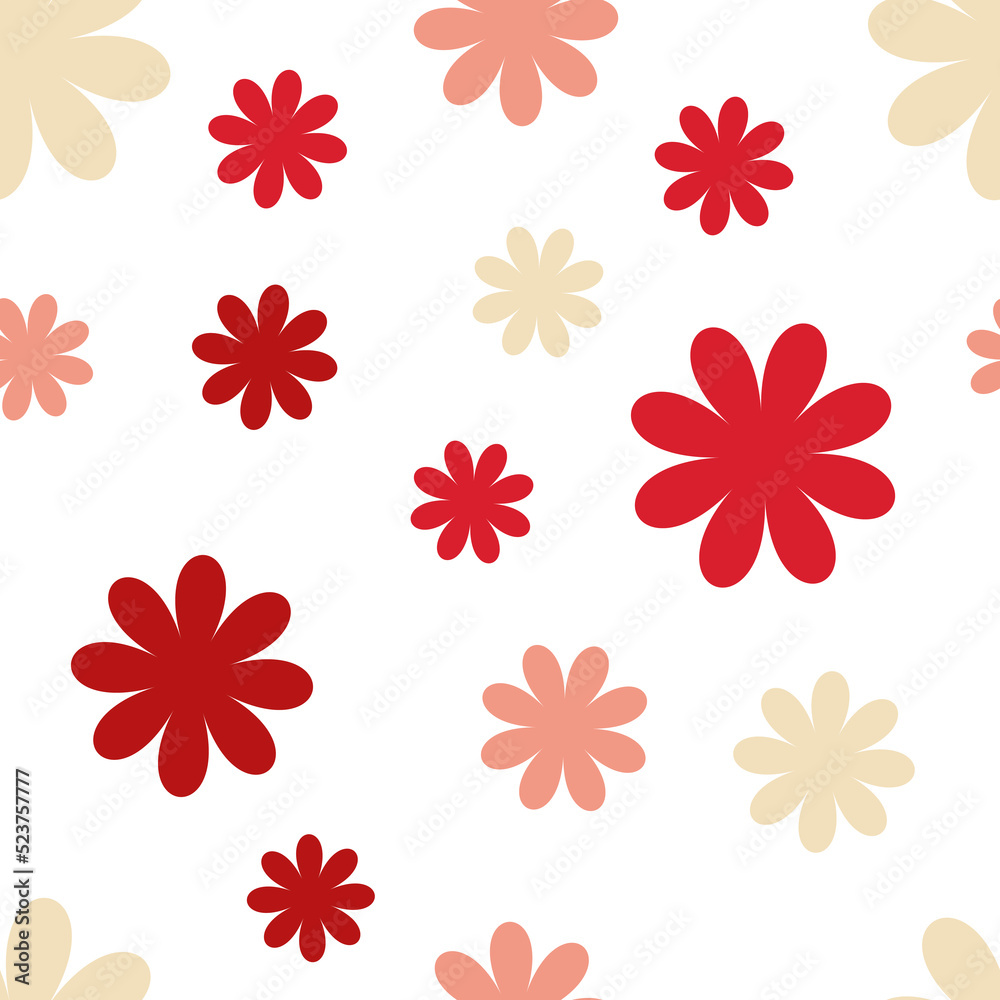 simple vector illustration abstract flowers pattern simple vector illustration abstract flowers pattern