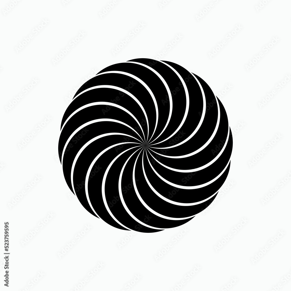 Circular Art Pattern. Ornamental, Decoration Symbol - Vector. 