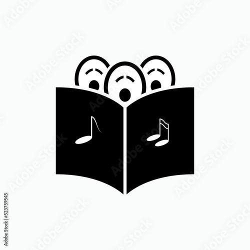 Chorus Icon. Singing Group Symbol - Vector.  