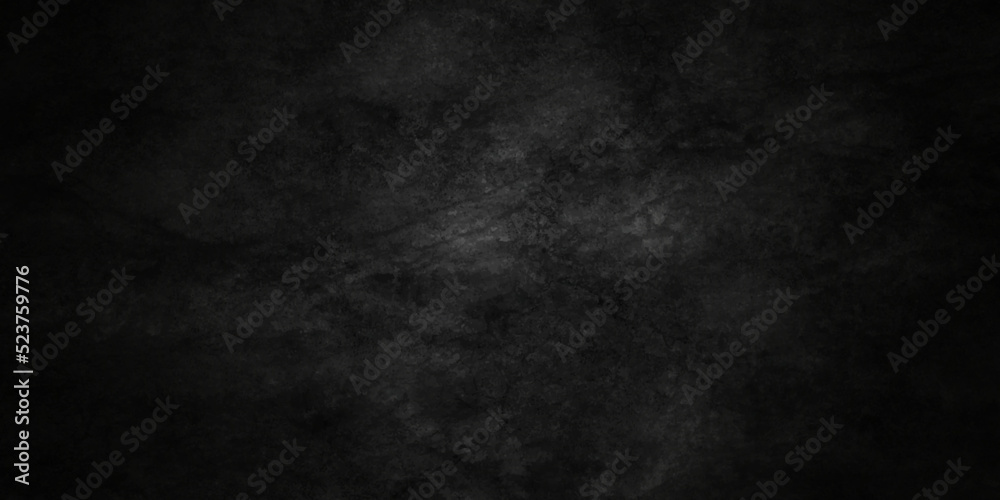 Black stone concrete texture background anthracite panorama. Panorama dark grey black slate background or texture.	
