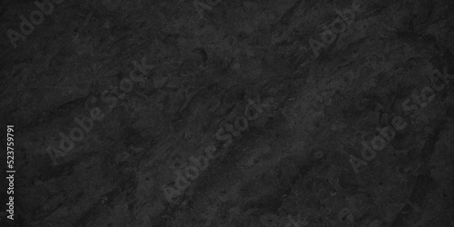 Black stone concrete texture background anthracite panorama. Panorama dark grey black slate background or texture. © MdLothfor