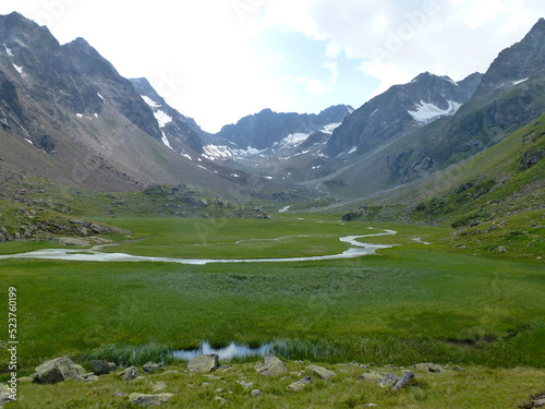 Stubai high-altitude hiking trail  lap 3 in Tyrol  Austria