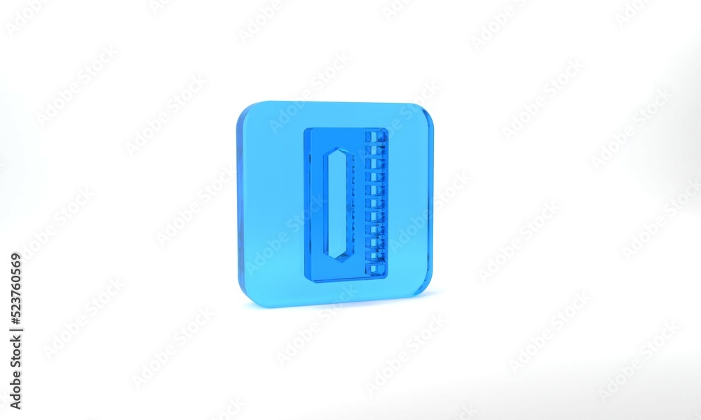 Blue Harmonica icon isolated on grey background. Musical instrument. Glass square button. 3d illustration 3D render Blue Harmonica icon isolated on grey background. Musical instrument. Glass square button. 3d illustration 3D render
