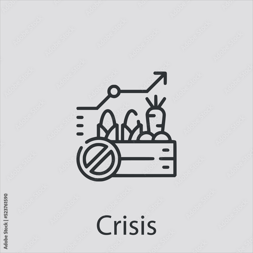 crisis icon vector icon.Editable stroke.linear style sign for use web design and mobile apps,logo.Symbol illustration.Pixel vector graphics - Vector crisis icon vector icon.Editable stroke.linear style sign for use web design and mobile apps,logo.Symbol illustration.Pixel vector graphics - Vector