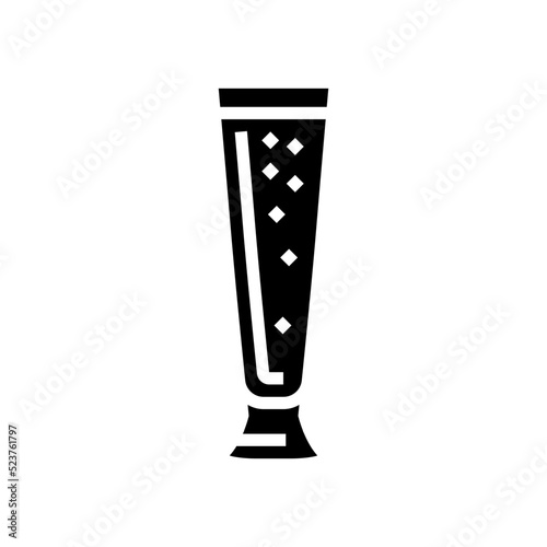 pilsner beer glass glyph icon vector illustration
