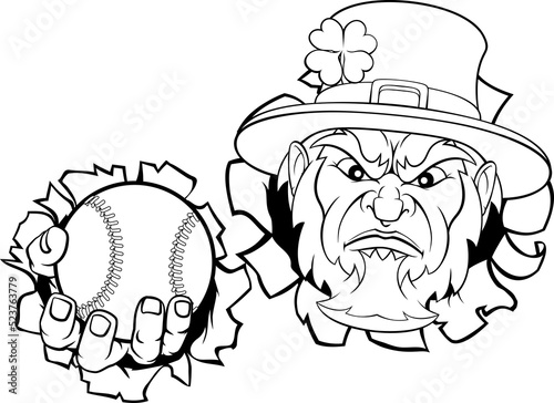 A leprechaun baseball sport...