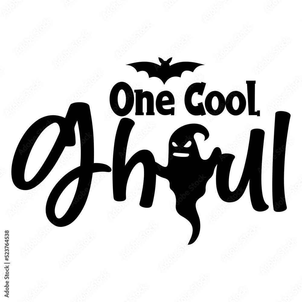 Obraz premium One Cool Ghoul svg