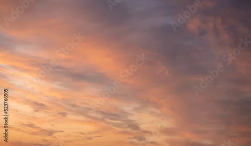 Obraz Chmury pomarańczowe