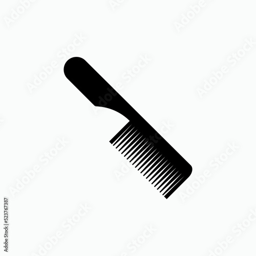 Comb Icon. Hairstyle Equipment Symbol - Vector.