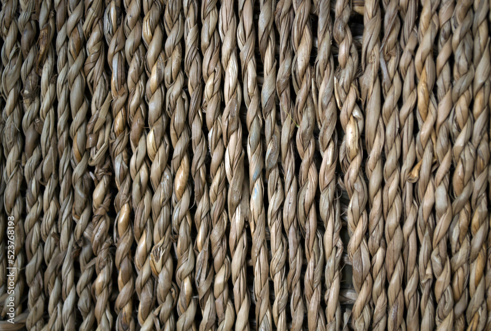 Texture, wicker basket. Close-up photo of a wicker basket. Texture, wicker basket. Close-up photo of a wicker basket.