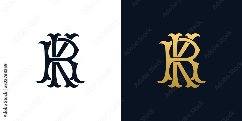 Kr Initial Monogram Logo Stock Vector (Royalty Free) 342900599 |  Shutterstock