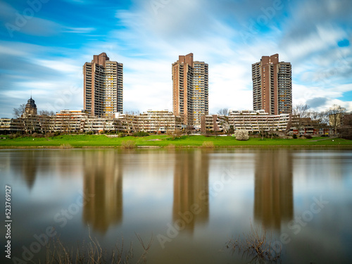 Mannheim Panorama Neckaruferbebauung Nord
 photo