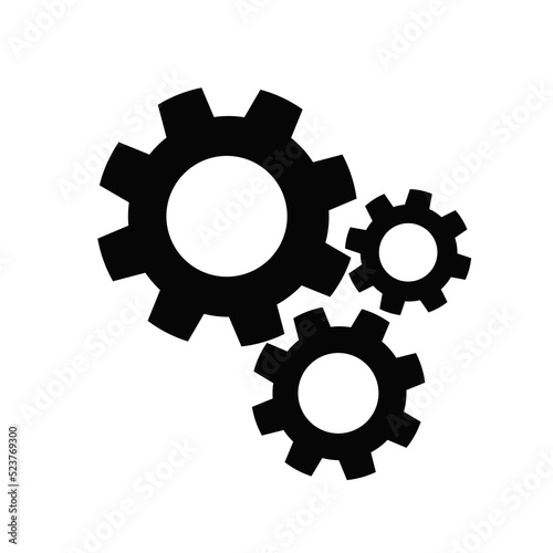 gear icon vector with simple design