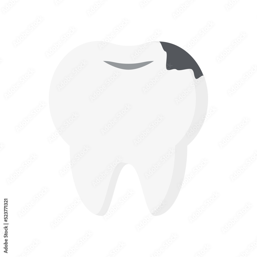 Obraz premium Tooth Broken Cavity Cracked Teeth