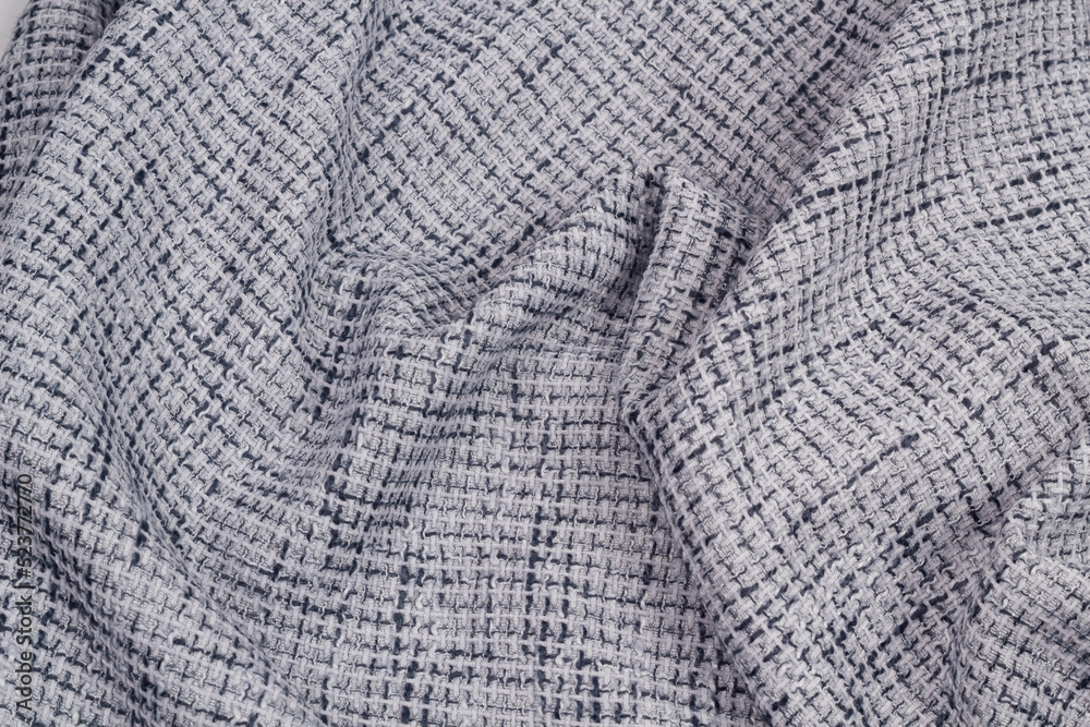 Boucle suiting fabric background texture	
