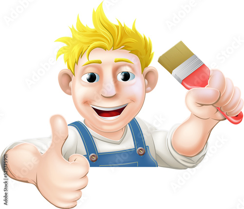A painter or decorator hold...