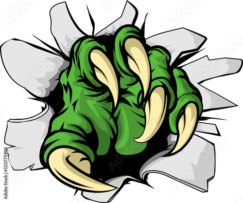 An illustration of a green ...