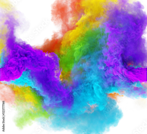 Rainbow smoke clouds abstract heaven texture for background