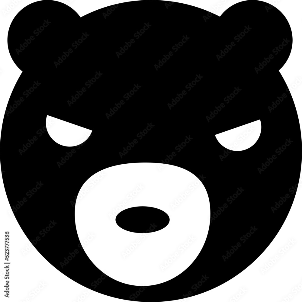 bear icon. sign design illustration on white background..eps