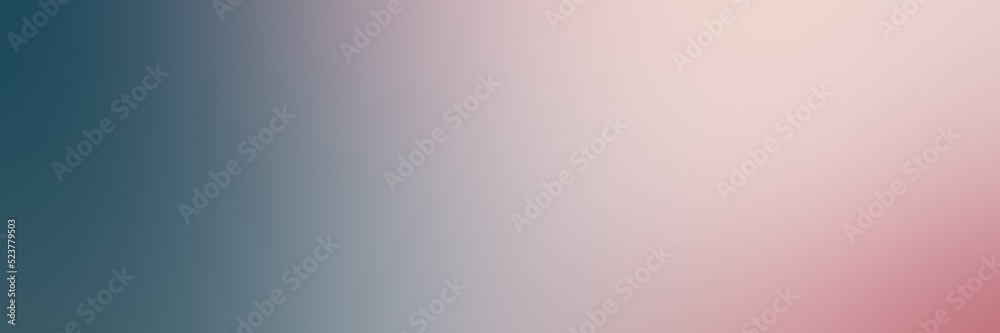 Soft gradient Banner with Smooth Blurred pink pastel and blue grey colors