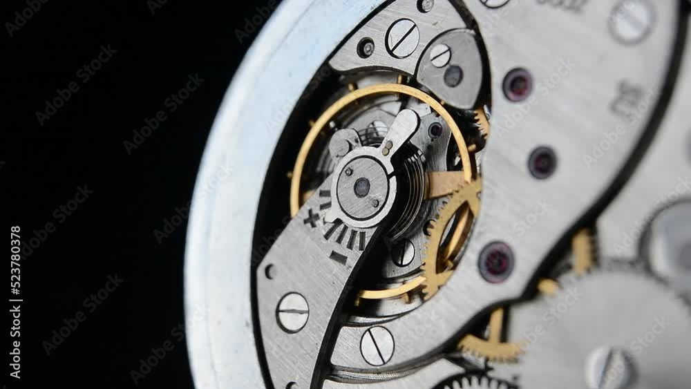 Clockwork. Macro shot of clock mechanism. Clock. Gears. Artistic blur Clockwork. Macro shot of clock mechanism. Clock. Gears. Artistic blur