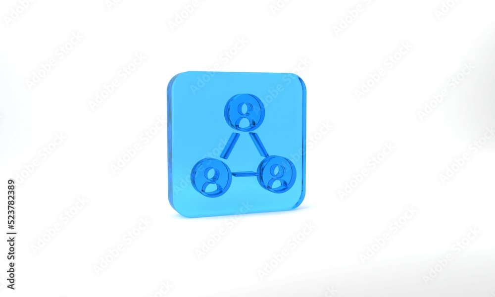 Blue Meeting icon isolated on grey background. Business team meeting, discussion concept, analysis, content strategy. Presentation conference. Glass square button. 3d illustration 3D render Blue Meeting icon isolated on grey background. Business team meeting, discussion concept, analysis, content strategy. Presentation conference. Glass square button. 3d illustration 3D render