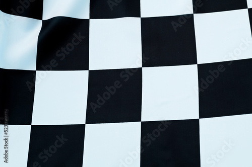 Close up of checker flag