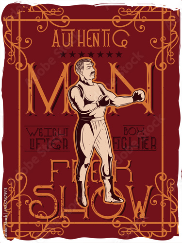 An athlete with boxing gloves