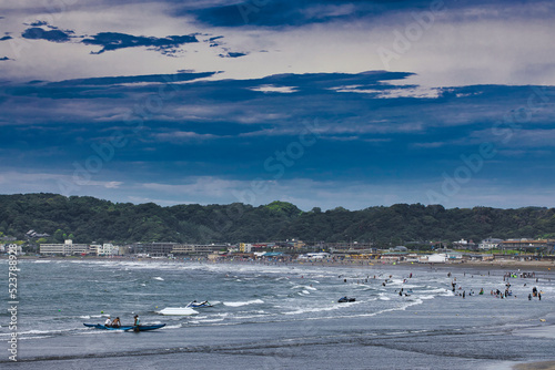 材木座海岸　由比ヶ浜海水浴場