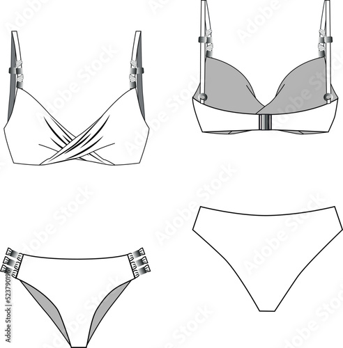 set of underwear and bikini