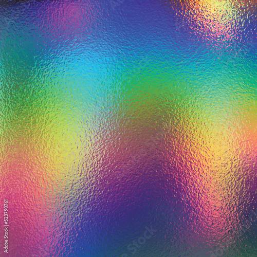 Glossy hologram rainbow foil , high saturate and  dark color texture background design for print.