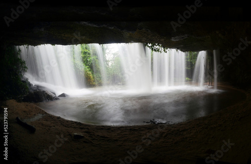 Mae Wang Amazing Waterfall in Chiangmai  Thailand.