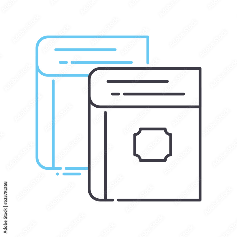 library line icon, outline symbol, vector illustration, concept sign library line icon, outline symbol, vector illustration, concept sign