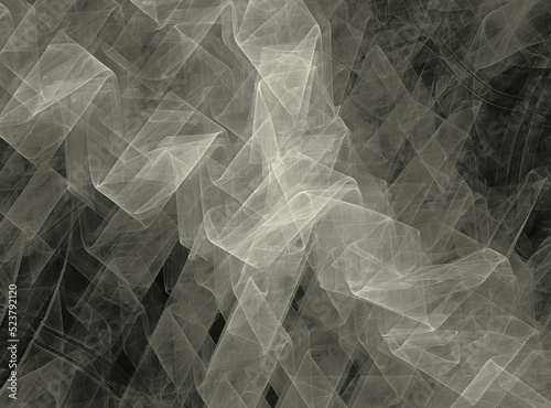 Abstract background, fractal. Black and white Illustration background