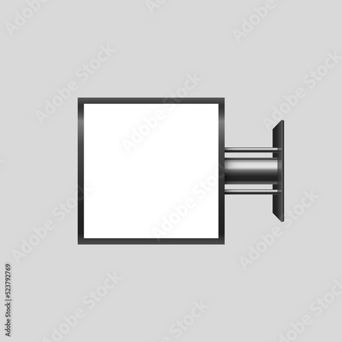 square signboard mock up isolated