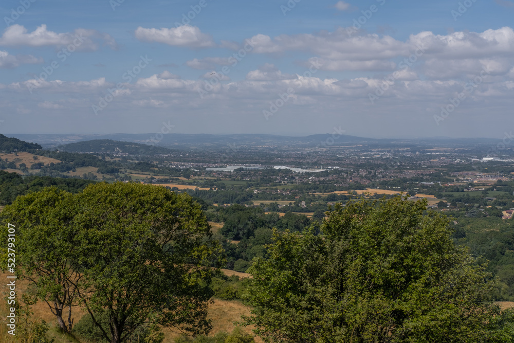 Birdlip view point over looking Gloucester, England, UK Birdlip view point over looking Gloucester, England, UK