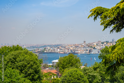 Panoramic view of Asian side or anatolian side of Istanbul including Kadikoy and Uskudar districts from Topkapi Palace. © dtatiana