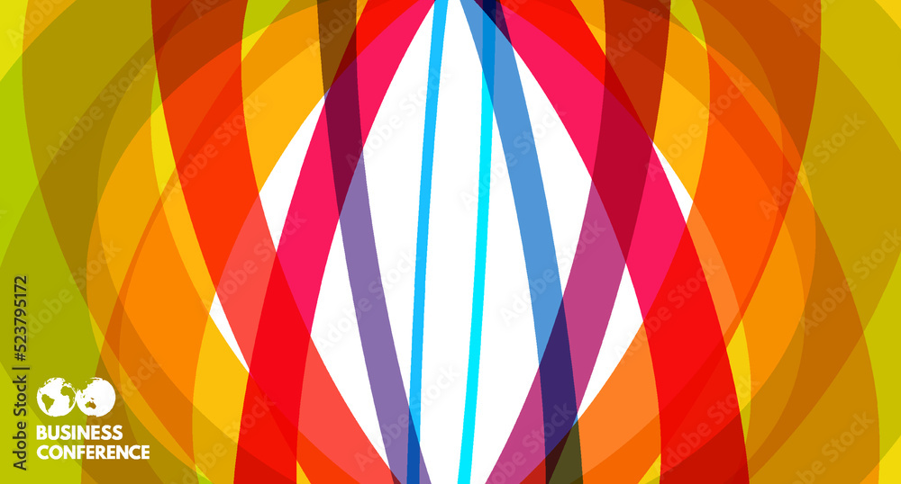 Obraz premium Colorful transporent crossed lines. Abstract background with dynamic effect. 3d vector illustration for brochure, banner, flyer or presentation.