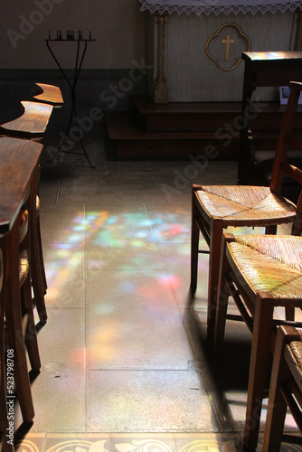 st m  en church in cancale in brittany  france 