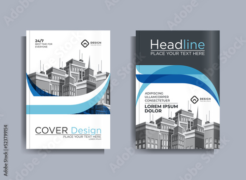 Corporate Business Flyer poster pamphlet brochure cover design layout background, Magazine, Poster, Business Presentation, Portfolio, Flyer, Banner, vector template in A4 size - Vector