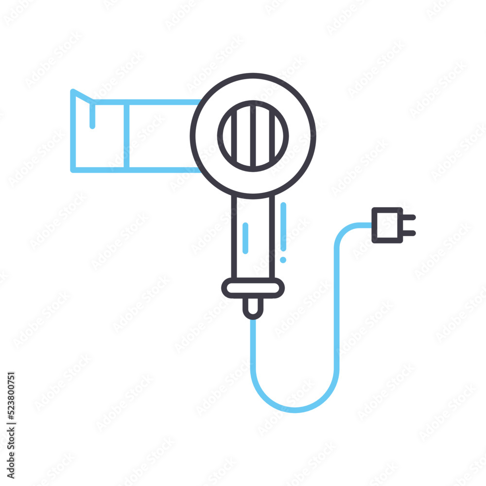 hair style line icon, outline symbol, vector illustration, concept sign hair style line icon, outline symbol, vector illustration, concept sign