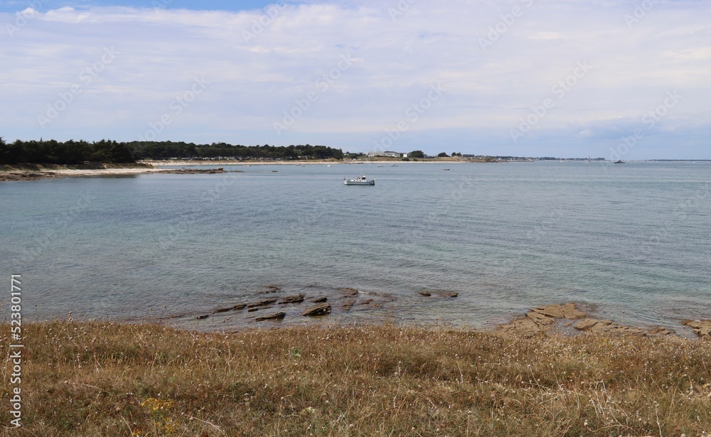 view of the ocean in Brittany view of the ocean in Brittany